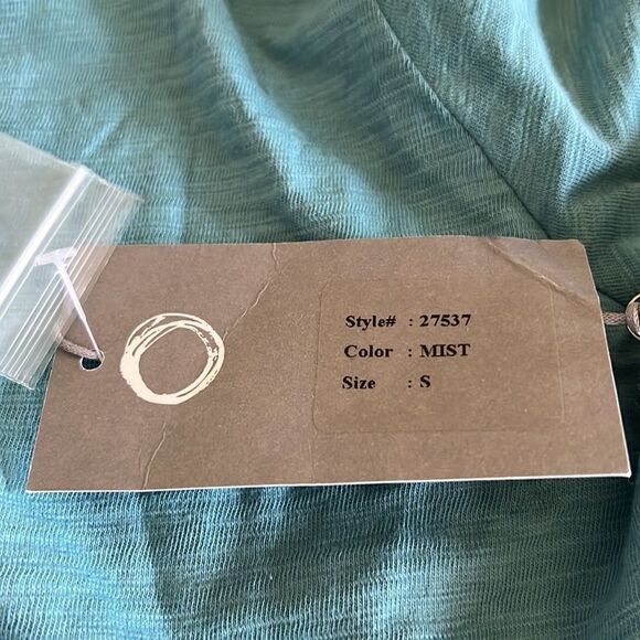 NWT Habitat 27537 Enamel Button Neck Mist Cowl Top Sz S/M - Picture 6 of 9